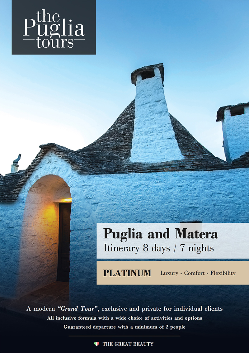 Puglia and Matera itinerary 8 days / 7 nights - Platinum formula